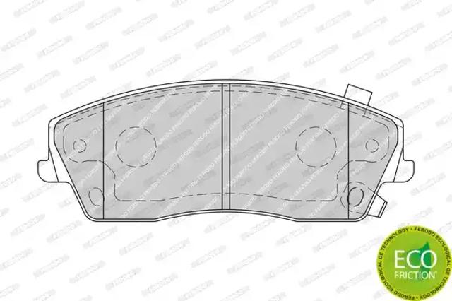 Колодки гальмівні дискові комплект FDB1954 FERODO