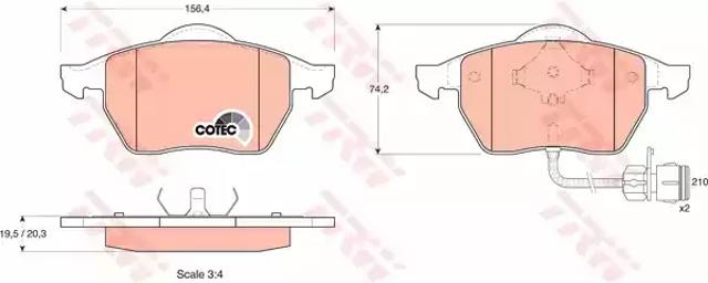 Дискові гальма GDB1049 TRW