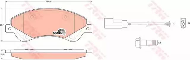 Дискові гальма GDB1723 TRW