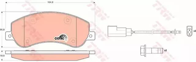 Колодки передні GDB1724 TRW