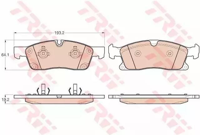 Колодки передні GDB1955 TRW