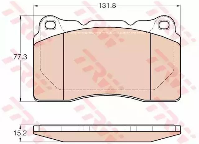 Тормозні колодки GDB2007 TRW