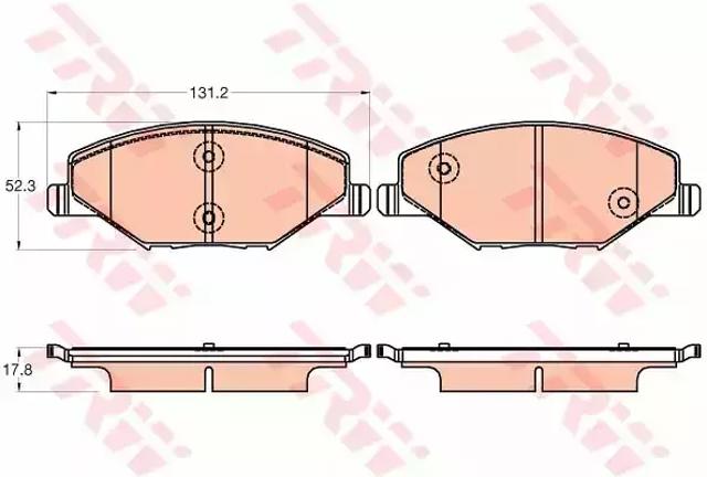 Колодки передні GDB2027 TRW