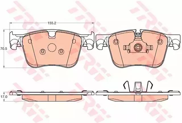 Колодки гальмівні дискові комплект GDB2035 TRW