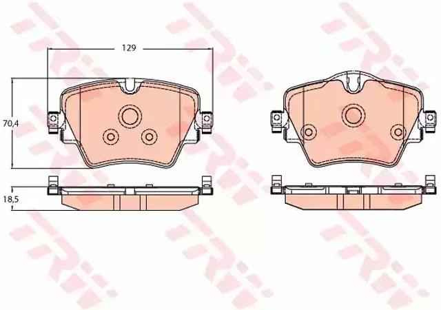 Колодки передні GDB2098 TRW