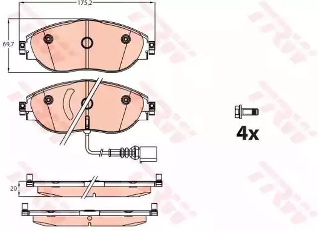 Дискові гальма GDB2114 TRW