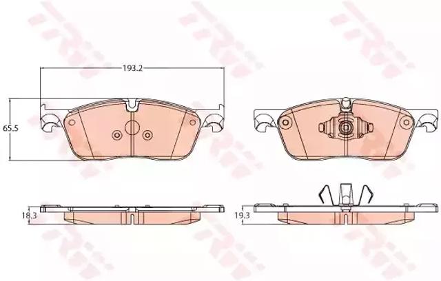 Гальмівні колодки GDB2119 TRW