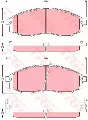 Колодки передні GDB3340 TRW