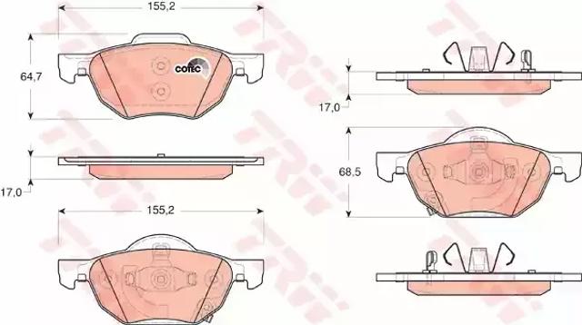Дискові гальма GDB3355 TRW