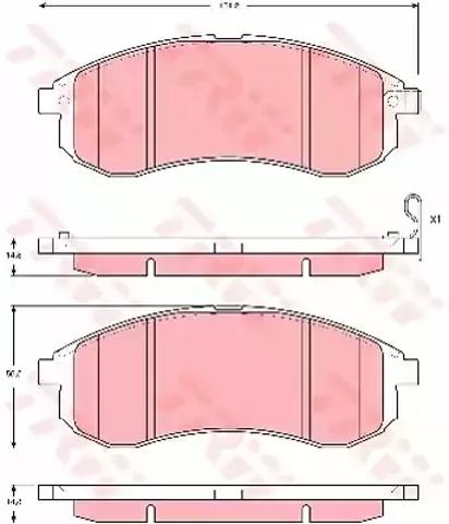 Колодки передні GDB3380 TRW