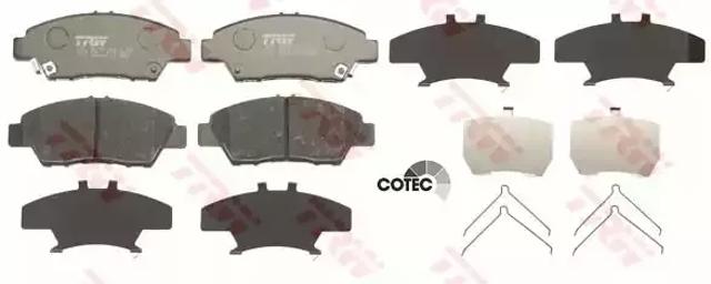 Гальмівні колодки GDB3493 TRW