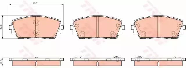 Дискові гальма GDB3535 TRW