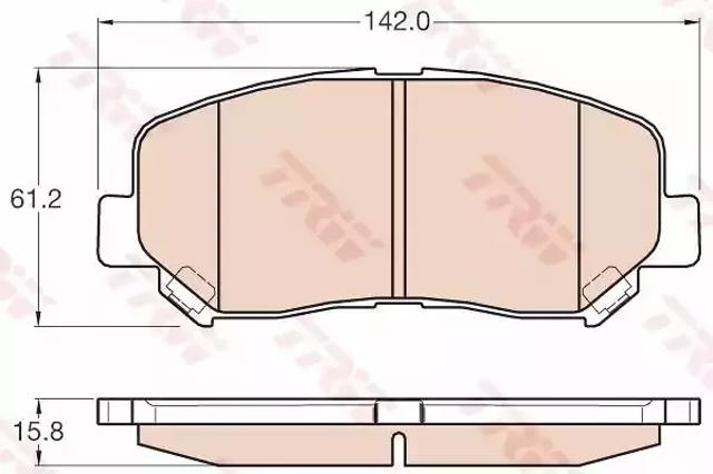 Колодки передні GDB3562 TRW