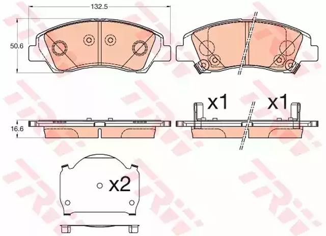 Колодки передні GDB3618 TRW