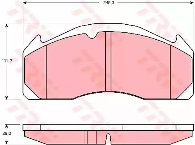 Колодки гальмівні передні, дискові GDB5085 TRW