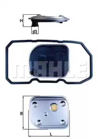 Фільтр автоматичної коробки перемикання передач HX158D MAHLE