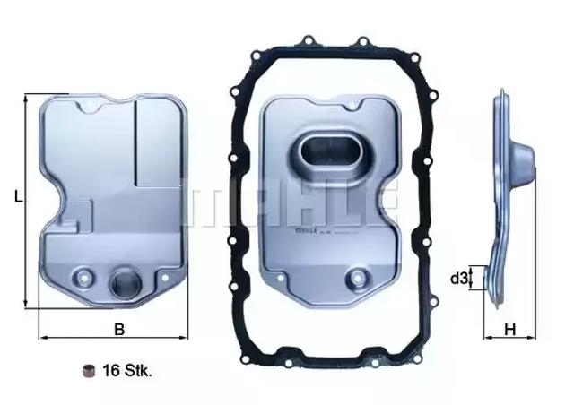 Масло в коробку автомат HX160KIT MAHLE