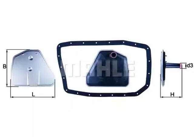 Фільтр для автомат коробки HX162D MAHLE