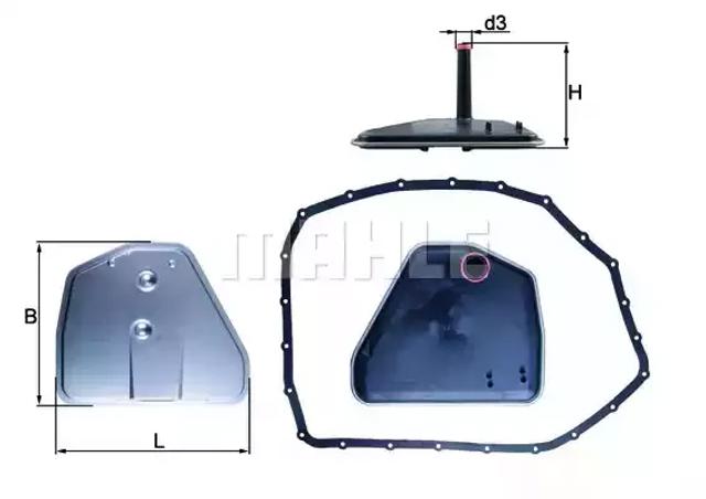 Фільтр коробки автомат HX164D MAHLE