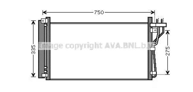 Трубопроводи і радіатор кондиціонера HY5184D AVA