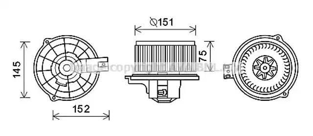 Моторчик пічки KA8234 AVA