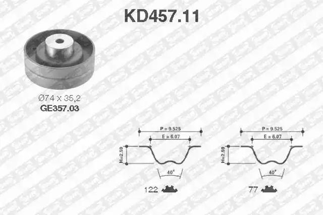ГРМ ремень KD45711 SNR