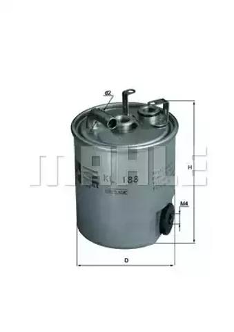Фільтр паливний KL188 MAHLE