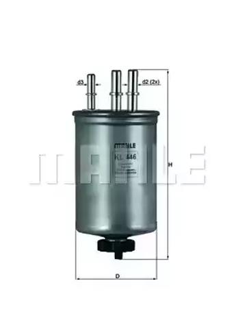 Фільтр паливний KL446 MAHLE