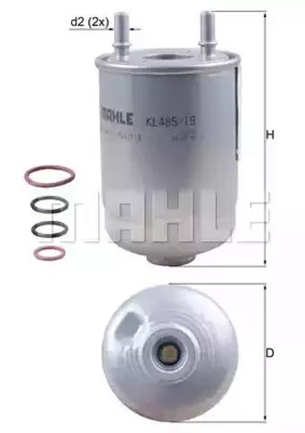 Фільтр паливний KL48519D MAHLE