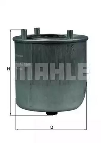 Фільтр паливний KL780 MAHLE