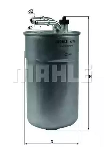 Фільтр-відстійник палива грубої очистки KL792 MAHLE