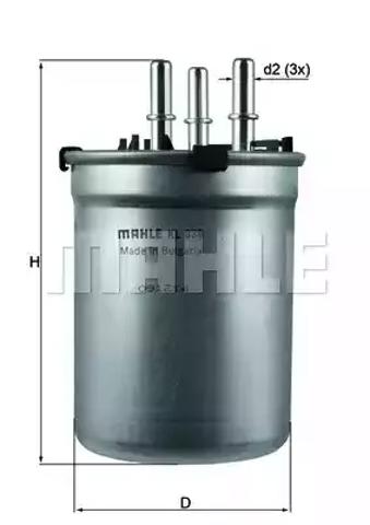 Фільтр палива KL838 MAHLE