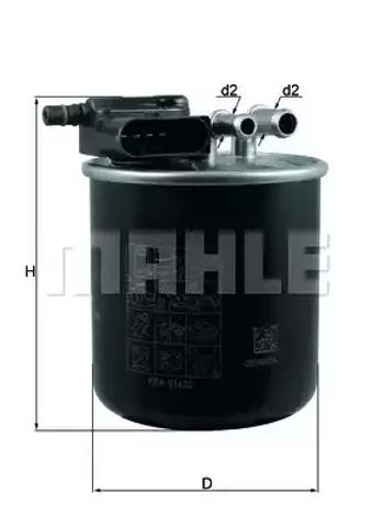 Фільтр паливний KL949 MAHLE