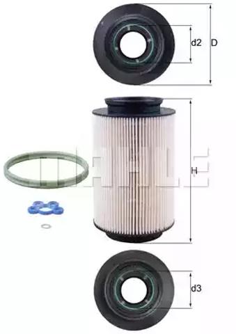 Фільтр тонкого очищення палива KX178D MAHLE