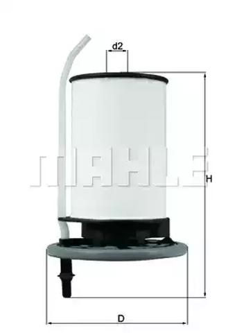 Фільтр тонкого очищення палива KX398 MAHLE