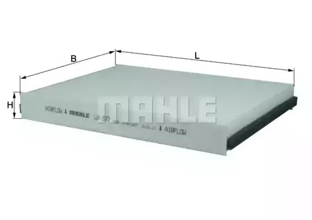 Фільтр салону вугільний LA877 MAHLE