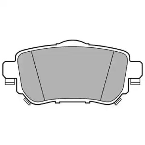 Задні дискові колодки LP3145 DELPHI