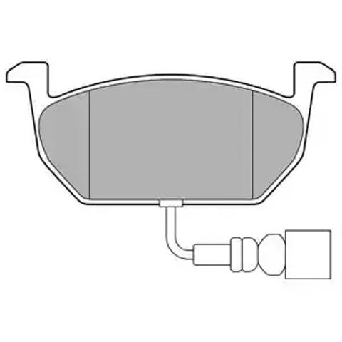 Колодки передні LP3146 DELPHI