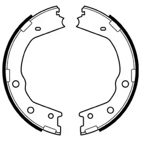 Колодки стоянкового гальма LS2067 DELPHI