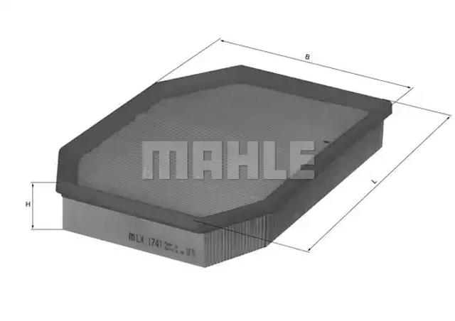 Автомобільний фільтр повітря LX1741 MAHLE