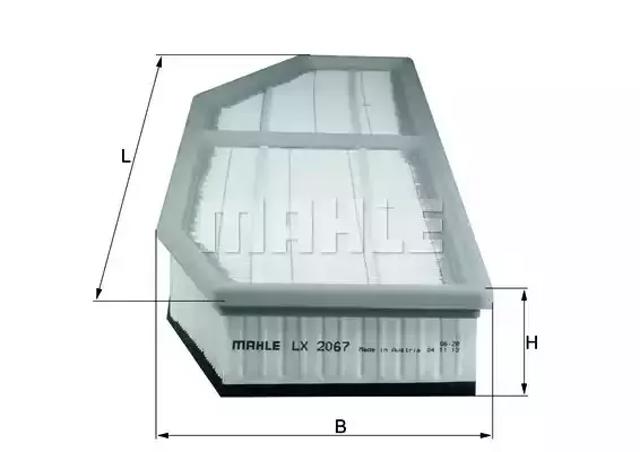 Фільтр повітряний LX2067 MAHLE