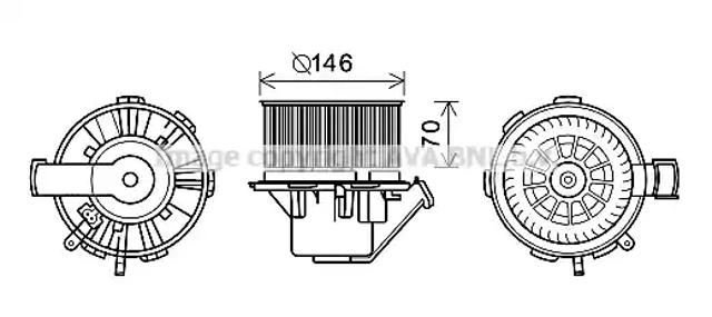 Моторчик пічки MS8648 AVA