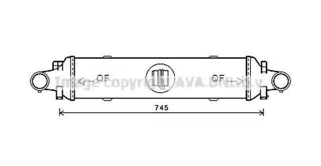 Охолоджувач наддувочного повітря MSA4593 AVA