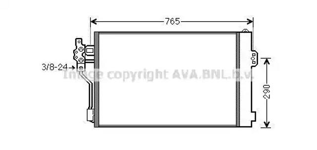 Конденсатор кондиціонера MSA5484D AVA