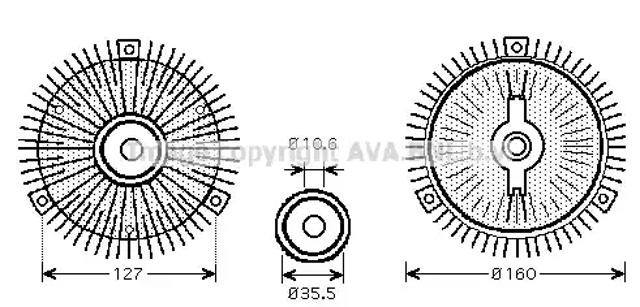 Муфта вязкостная системи охолодження MSC417 AVA