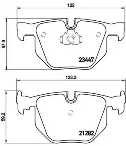Задні дискові колодки P06029 BREMBO