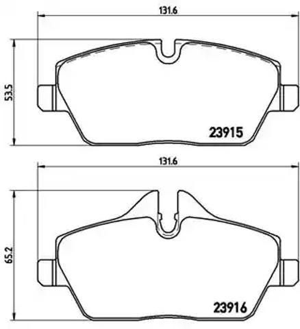Гальмівні колодки P06034 BREMBO