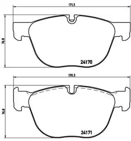 Колодки передні P06049 BREMBO