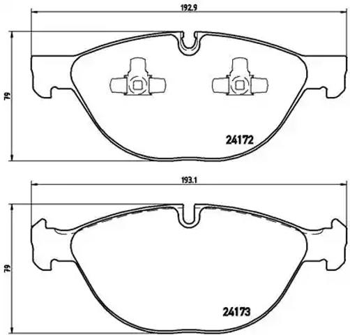 Колодки гальмівні дискові комплект P06058 BREMBO