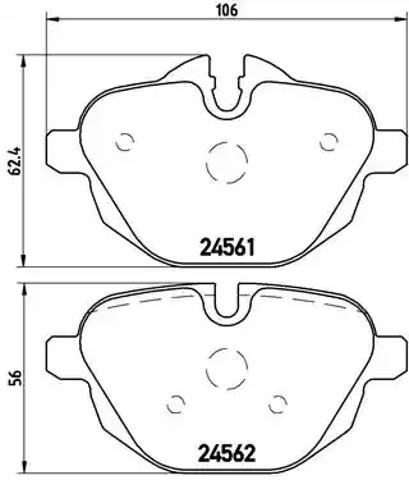 Колодки на гальмо задній дисковий P06064 BREMBO